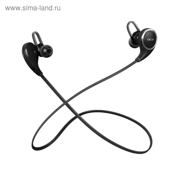 Гарнитура QCY QY8, Bluetooth, вкладыши вакуумные, черная