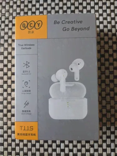 🛍 Беспроводные наушники QCY T11S, Bluetooth 5,2, действительно умные наушники с динамическим якорем, с аудио кодеком Apt-X, быстрая зарядка, до 35 часов-3
