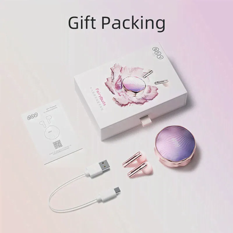 Новинка QCY T21 наушники FairyBuds Bluetooth 5,3 наушники 68ms низкая задержка гарнитура один-tap-to-Photo TWS наушники подарочная упаковка (art.: 3920befb8d491)-2