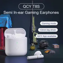 Беспроводные Bluetooth-наушники QCY T8S, игровые полувкладыши с интерфейсом Type-c (art.: 3920bc63c1169)