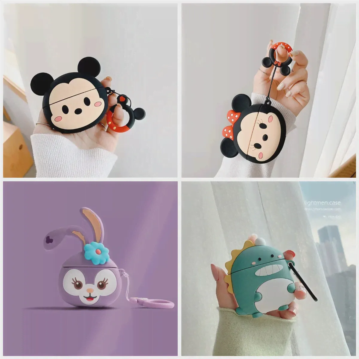 Чехол для наушников Disney Mickey Minnie Чехол для QCY T18 Funda 3D Мультяшный Защитный Мягкий Силиконовый Чехол для гарнитуры для qcy Coque Cover