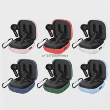 Мягкий Силиконовый Чехол для наушников QCY T13ANC Case Box с Карабином
