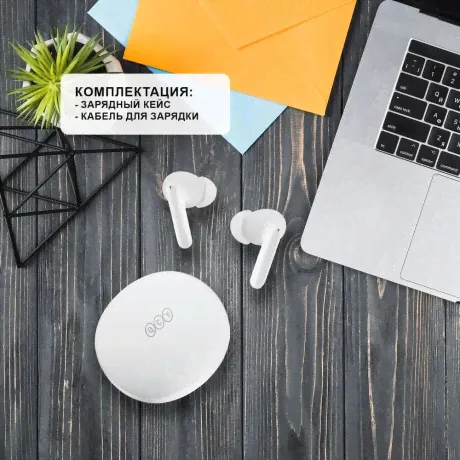 Наушники QCY T13 ANC 2 белый (BH23HT09A) в Москве-3
