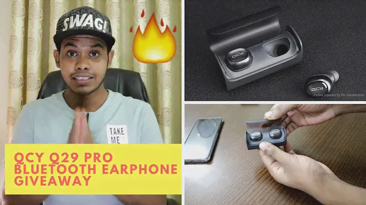 QCY Q29 Pro TWS Bluetooth Earphone Unboxing & Giveaway !!!!! (Dark Grey)