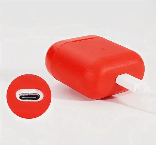 Силиконовый чехол для Xiaomi QCY-T8 (Red)-0