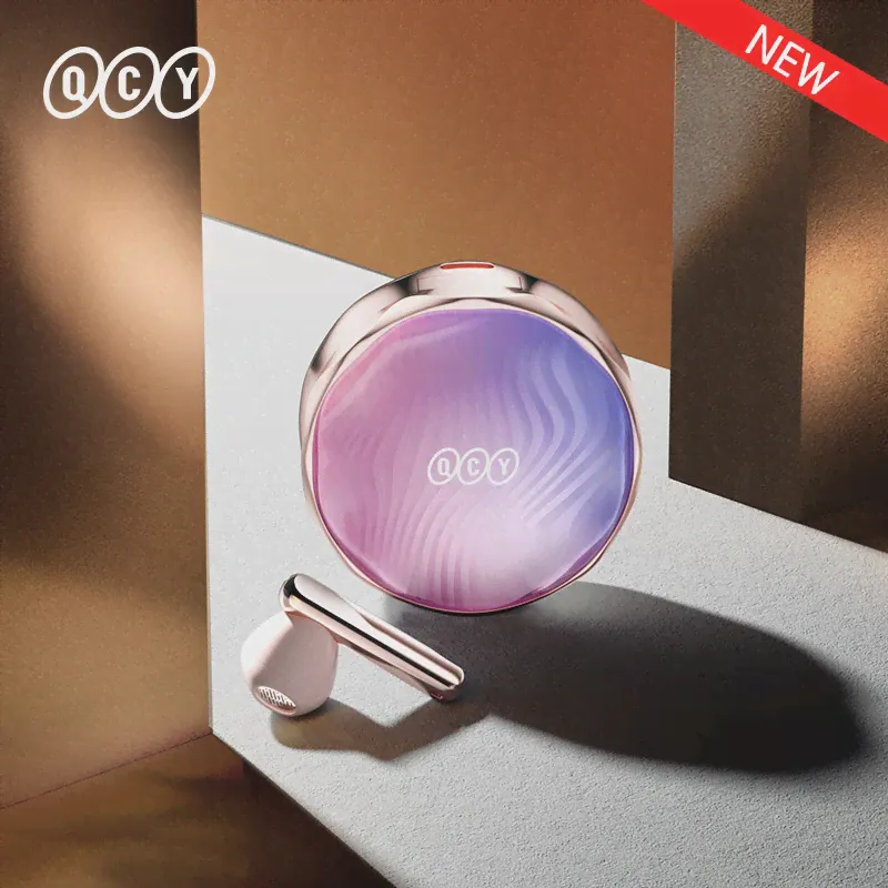 Новинка QCY T21 наушники FairyBuds Bluetooth 5,3 наушники 68ms низкая задержка гарнитура один-tap-to-Photo TWS наушники подарочная упаковка (art.: 3920befb8d491)-3
