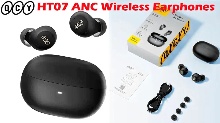 QCY HT07 ANC Wireless Earphones 40dB Noise Cancelling TWS Earbuds 6 Mic AI HD Call Bluetooth 5.2