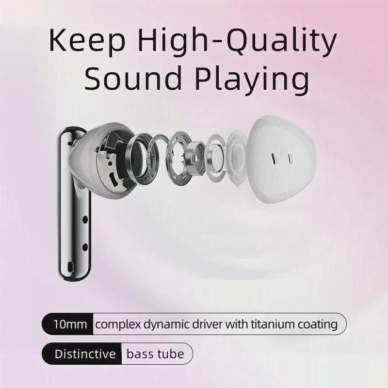 Новинка QCY T21 наушники FairyBuds Bluetooth 5,3 наушники 68ms низкая задержка гарнитура один-tap-to-Photo TWS наушники подарочная упаковка (art.: 3920befb8d491)-4